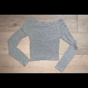 brandy off shoulder fitted top